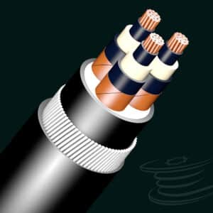 6/10 kV, Copper, 3-core Steel Wire Armoured Cable