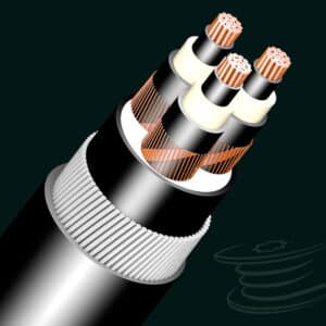 3.5/6 kV, Copper, 3-core Steel Wire Armoured Cable
