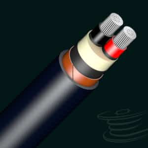 1.8/3 kV, Aluminum, Multi- core (≤5), Copper Tape Screened, Un Armoured Cable
