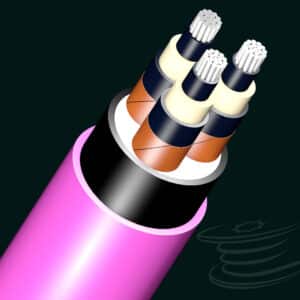 8.7/15 kV, Aluminum, 3-core Un Armoured Cable