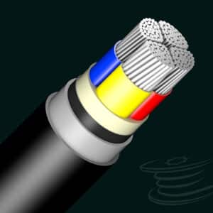 0.6/1 kV, Aluminum, Multi- core (≤5), Lead Alloy Sheathed, Un Armoured Cable